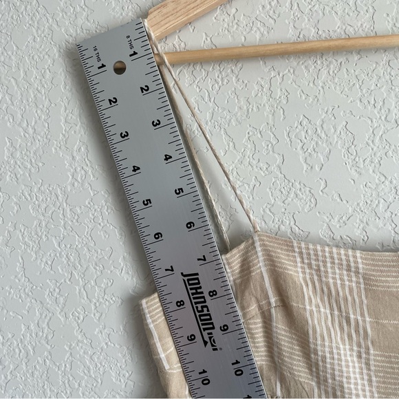 Sabo Dress Womens 4 Tan Plaid Azaria cottagecore - Picture 5 of 8